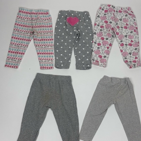 Toddler Girls Leggings Lot of 5 - Picture 3 of 3